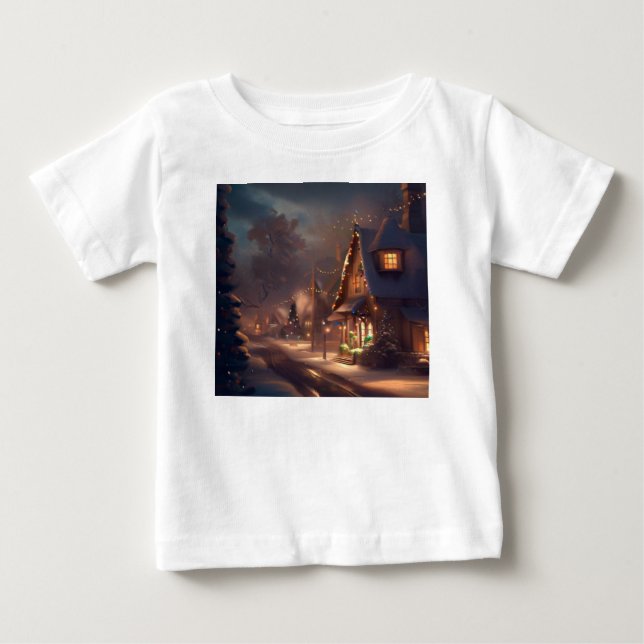 Jul, liten stad 2 t shirt (Framsida)