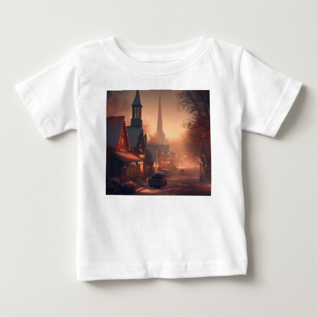 Jul - liten stad 4 t shirt (Framsida)