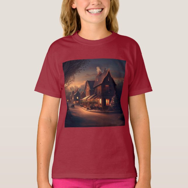 Jul - liten stad 6 t shirt (Framsida)