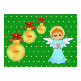 Jul Little Angel Blank Hälsningskort