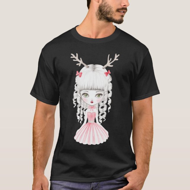 Jul Little Reindeer T Shirt (Framsida)