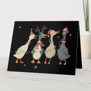 Jul Ljus Ankor Funny Animals Farm Älskare Kort
