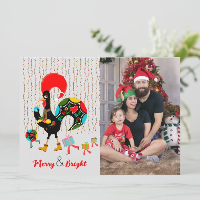 Jul ljus, bubblor, presenter och Tupp (Stående Fram)