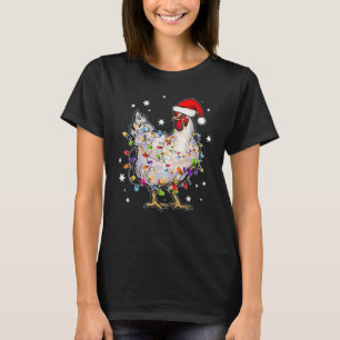 Jul Ljus Chicken Santa Santa T Shirt