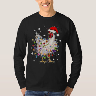 Jul Ljus Chicken Santa Santa T Shirt