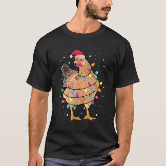 Jul Ljus Chicken Shirt Santa Funny Julafton Tr T