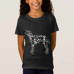 Jul Ljus Dalmatian Hund älskare ugly Sweater T Shirt