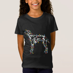 Jul Ljus Dalmatian Hund älskare ugly Sweater T Shirt
