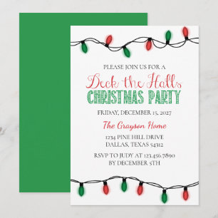 Jul Ljus Deck jul jul jul jul i Party Inbjudningar