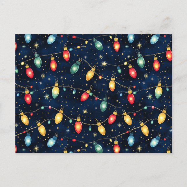 Jul-Ljus-design med tvillingglöd Vykort (Framsida)