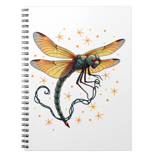 Jul Ljus Dragonfly Anteckningsbok (Framsidan)