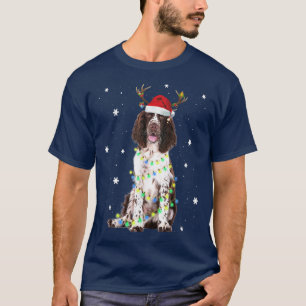 Jul Ljus English Springer Spain Hund T Shirt