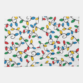 Jul Ljus Färgstark String Lökar Kökshandduk