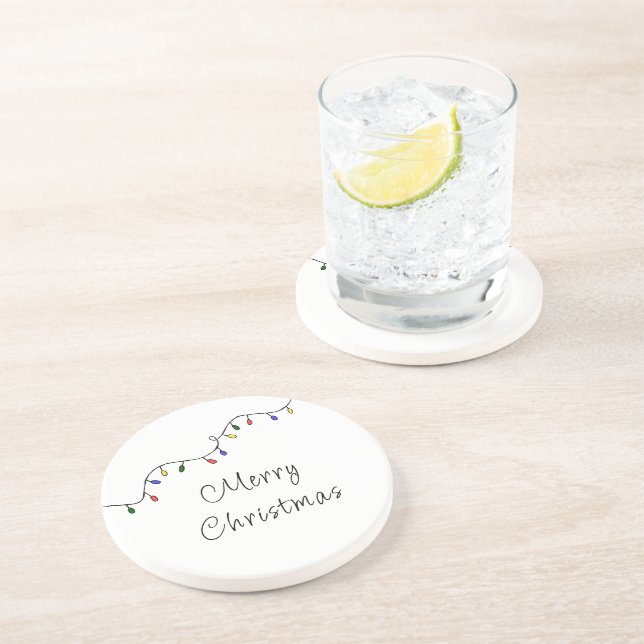 Jul Ljus Festive Retro Helgdag Underlägg (Sidan)