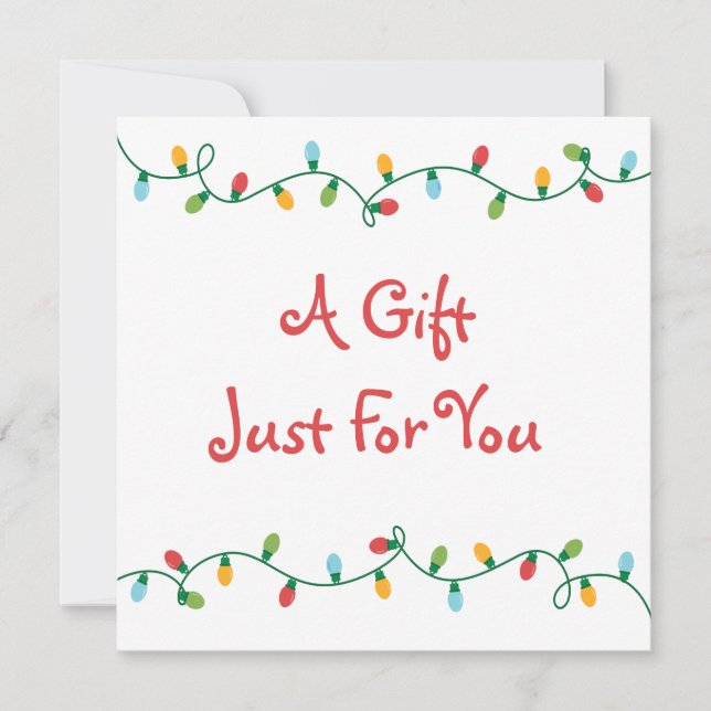 Jul Ljus Gift-certifikat (Framsida)