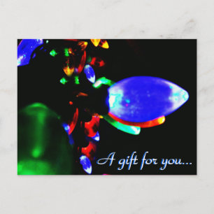 Jul Ljus Gift-certifikat Vykort