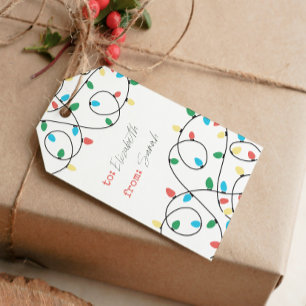 Jul Ljus Gift Märkre Presentetikett