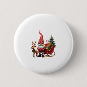 Jul Ljus Gnome Tomte På Körande Släde Hi Knapp