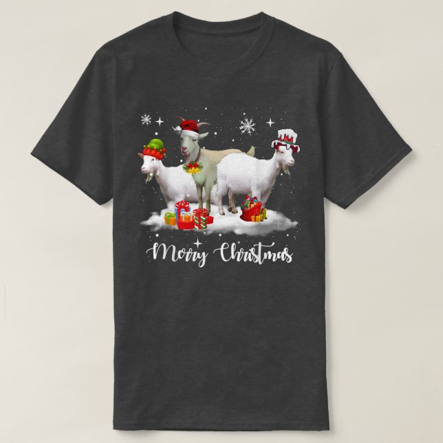 Jul Ljus Goat Julafton Pajama T Shirt (Design framsida)