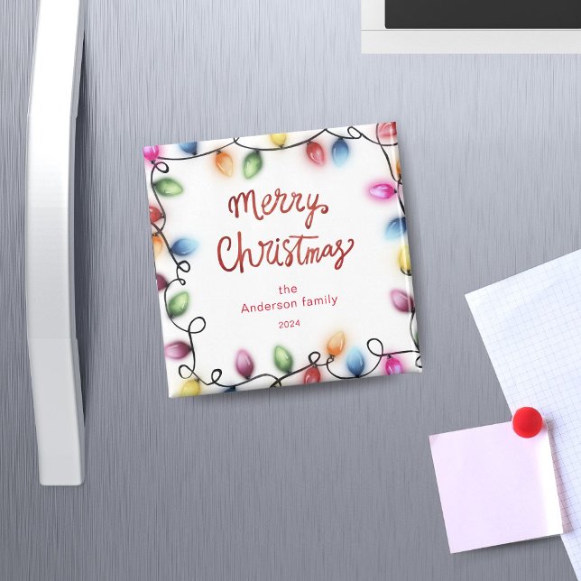 Jul Ljus God jul Magnet (Skapare uppladdad)