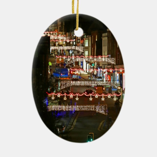 Jul ljus Guildford Julgransprydnad Keramik (Baksidan)