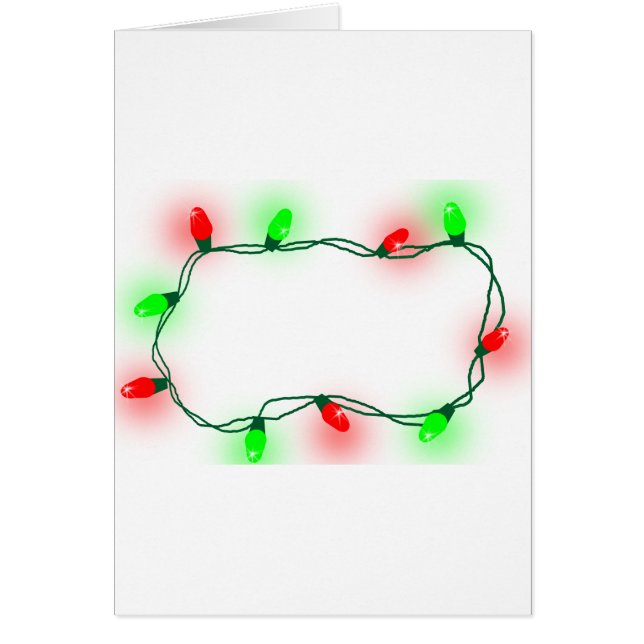 Jul Ljus Hälsningskort (Framsidan)