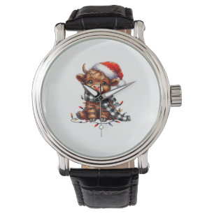 Jul Ljus Highland Cow Baby Julljus Armbandsur