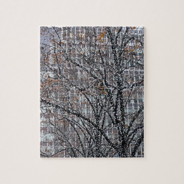 Jul Ljus i Midtown Öster New York NYC Pussel (Vertikal)