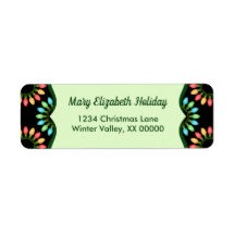 Jul-Ljus i Mönster i färglösa cirklar