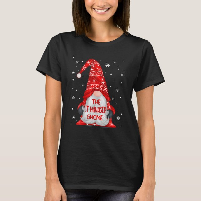 Jul Ljus IT Manager - Matchning av IT Manager T Shirt (Framsida)
