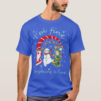 Jul Ljus jag är Bra Allt är Bra Santa T Shirt