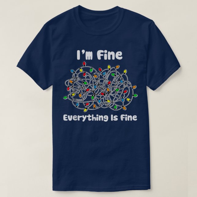 Jul Ljus jag är Bra Allt är Bra Ugly T Shirt (Design framsida)