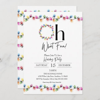 Jul Ljus Julfest-inbjudan Inbjudningar