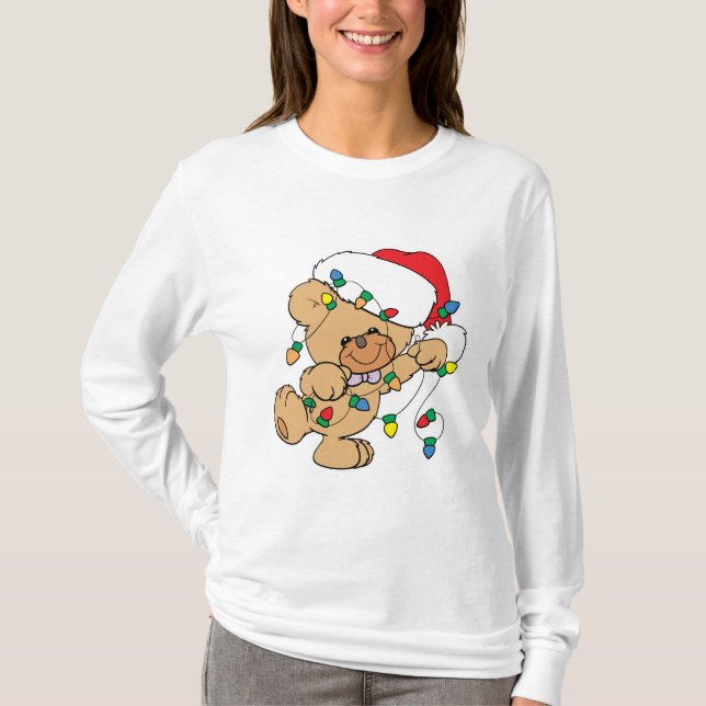 Jul Ljus Nalle T-shirt (Framsida)