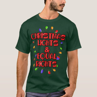 Jul Ljus och lika Höger Human Matching P T Shirt