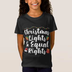 Jul ljus och lika höger t shirt