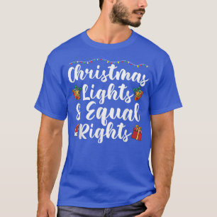 Jul ljus och lika höger t shirt