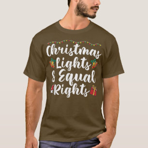 Jul ljus och lika höger t shirt