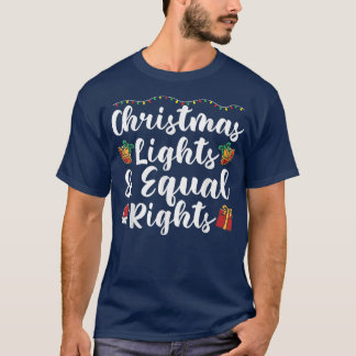 Jul ljus och lika höger t shirt