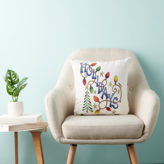 Jul-, Ljus- och stjärtkrar med Helgdag Kudde (Stol)