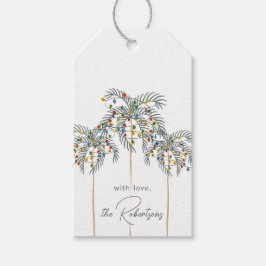 Jul Ljus på Handflatan Träd Anpassningsbar Gift Mä Presentetikett