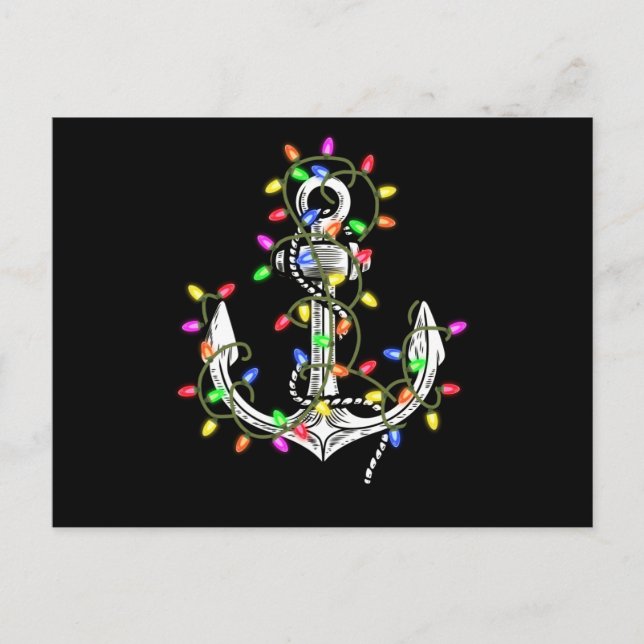 Jul-ljus på segelkryssning vykort (Framsida)