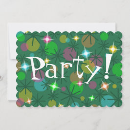 Jul Ljus, "Party!"-inbjudan har avdunstat Inbjudningar