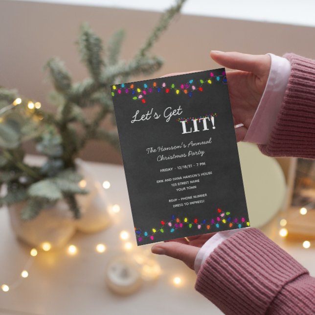 Jul Ljus Party-inbjudan Inbjudningar (Skapare uppladdad)