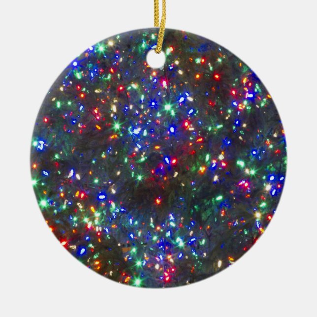 Jul ljus, Portland, Oregon Julgransprydnad Keramik (Framsidan)