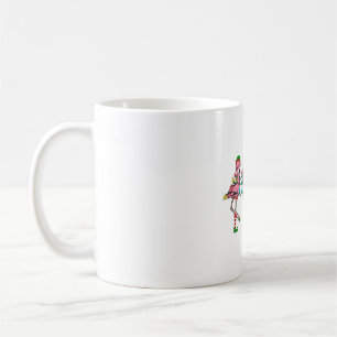 Jul Ljus Rosa Flamingo Santa Hat Helgdag X Kaffemugg