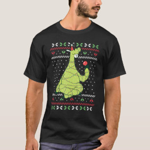 Jul Ljus Santa Llama Ugly jul Sweate T Shirt