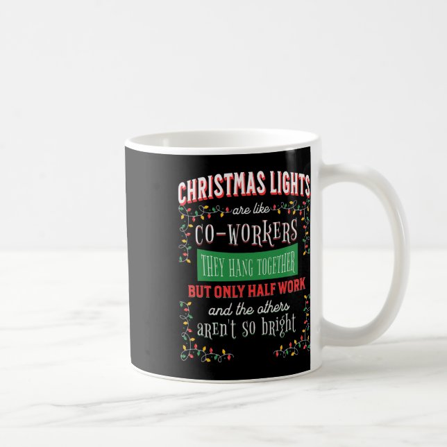 Jul Ljus som Coworking Office Joke Funny Kaffemugg (Höger)