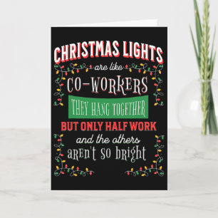 Jul Ljus som Coworking Office Joke Funny Kort