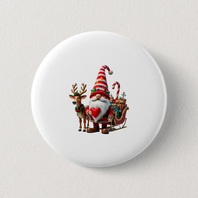 Jul Ljus Tomte Jultomten Kör Släd High Knapp (Framsida)